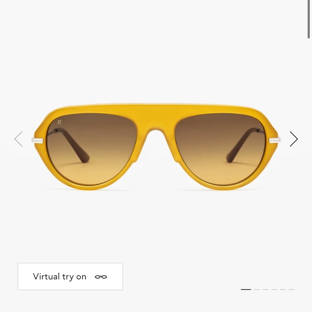 Yellow Aviator Sunglasses - Women
